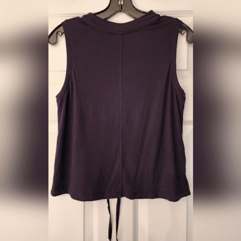CAPSULE 121 Sync Tie Crop Top In Black Size Small - Picture 4 of 10